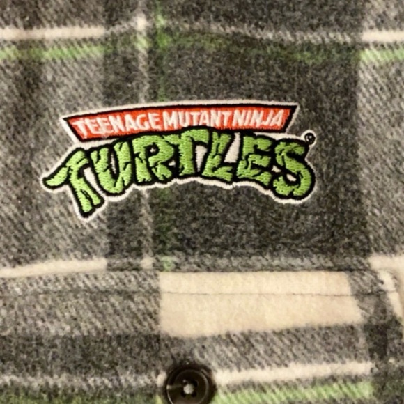 Teenage Mutant Ninja Turtles Big Kid Flannel Shacket - Picture 3 of 5